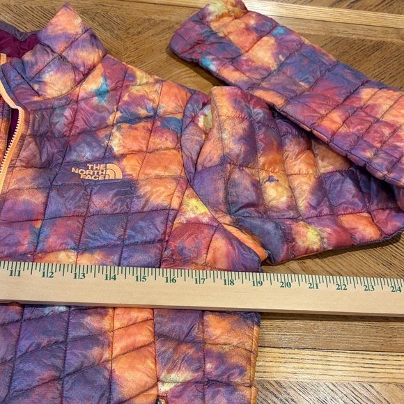 The North Face Women Quilted Thermoball Purple Orange Puffer Jacket Size Medium - Picture 12 of 15